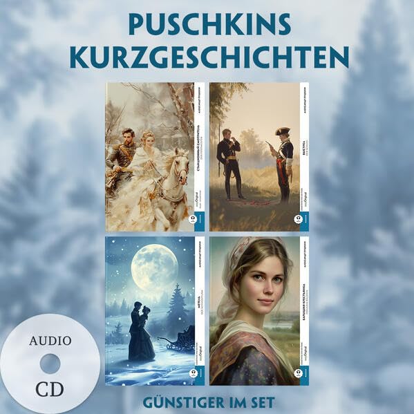 4 Puschkins Kurzgeschichten (4 Bücher + Audio-CDs) - Frank-Lesemethode - Kommentierte zweisprachige Ausgabe Russisch-Deutsch: Weg mit dem Lehrbuch - ... von Ilya Frank - Russisch: Russisch) Essays & Short Stories