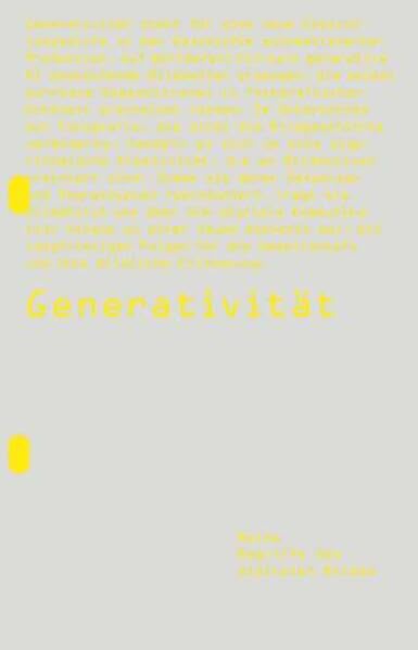 Generativität General education
