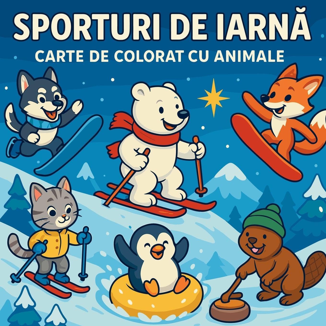 Sporturi de Iarn¿ - Carte de colorat cu animale Leisure & Fun