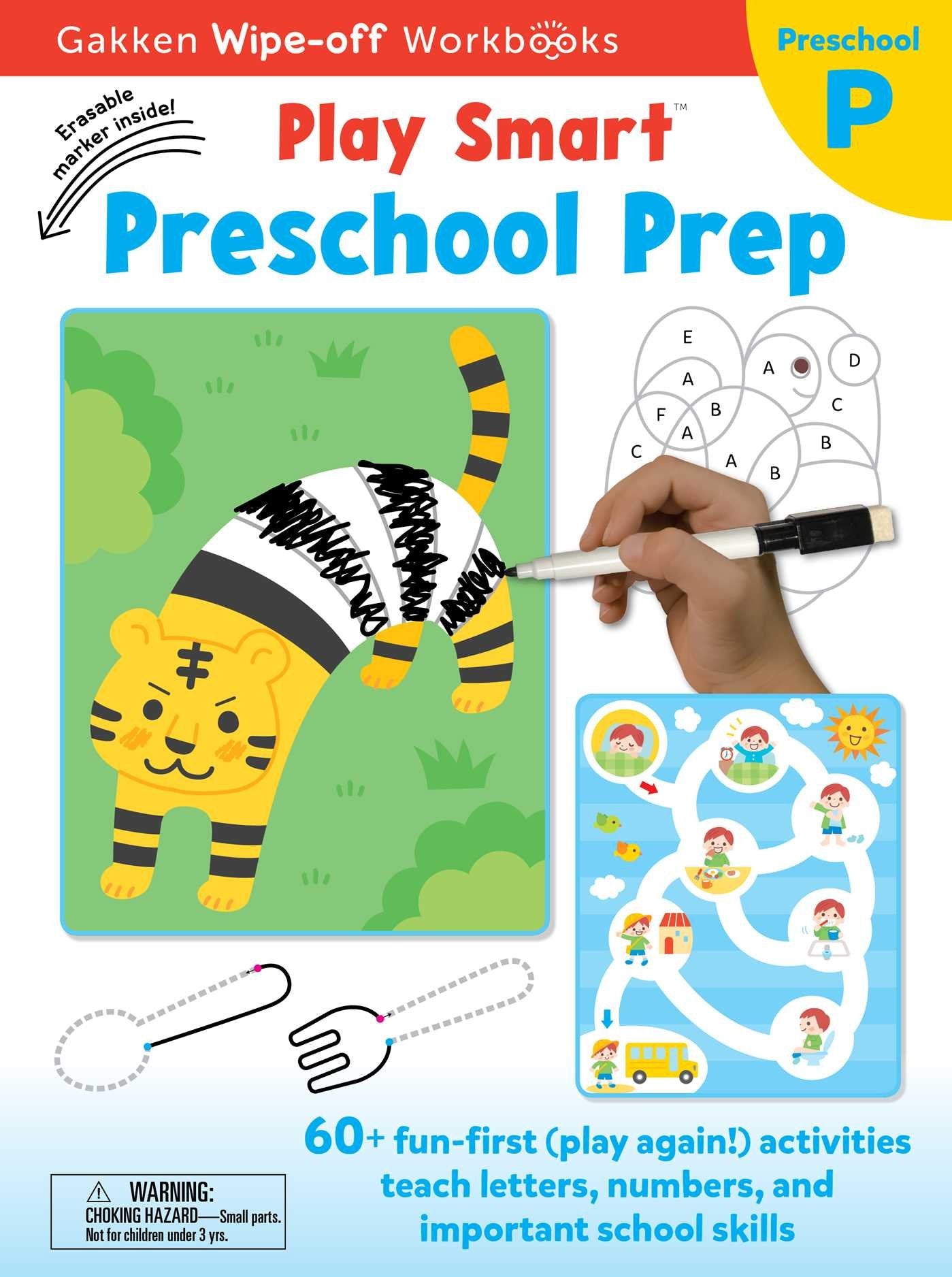 Play Smart Preschool Prep Ages 2-4: At-home Wipe-off Workbook with Erasable Marker (Volume 17) Non-fiction