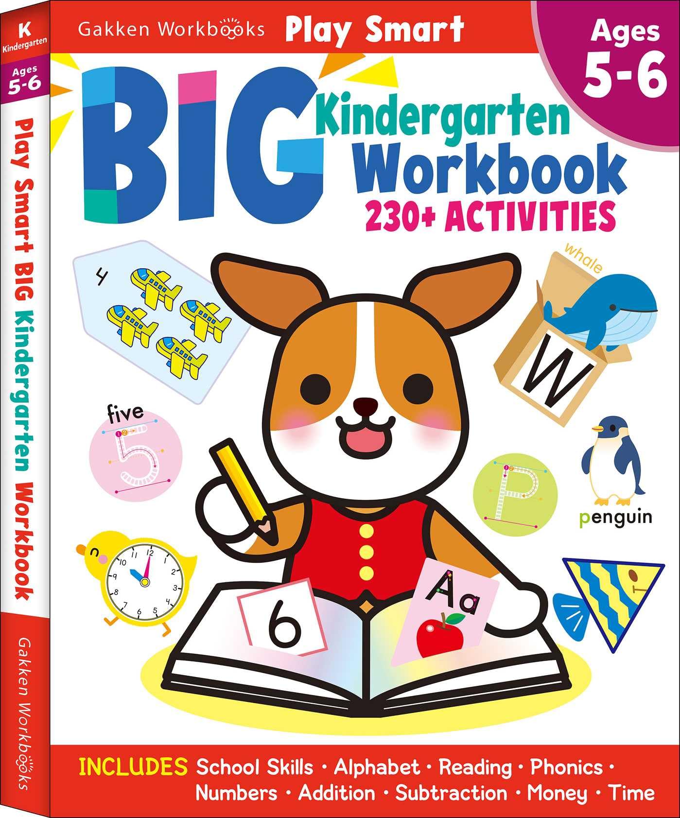 Play Smart Big Kindergarten Workbook: 240Pages, Ages 5 to 6 Non-fiction
