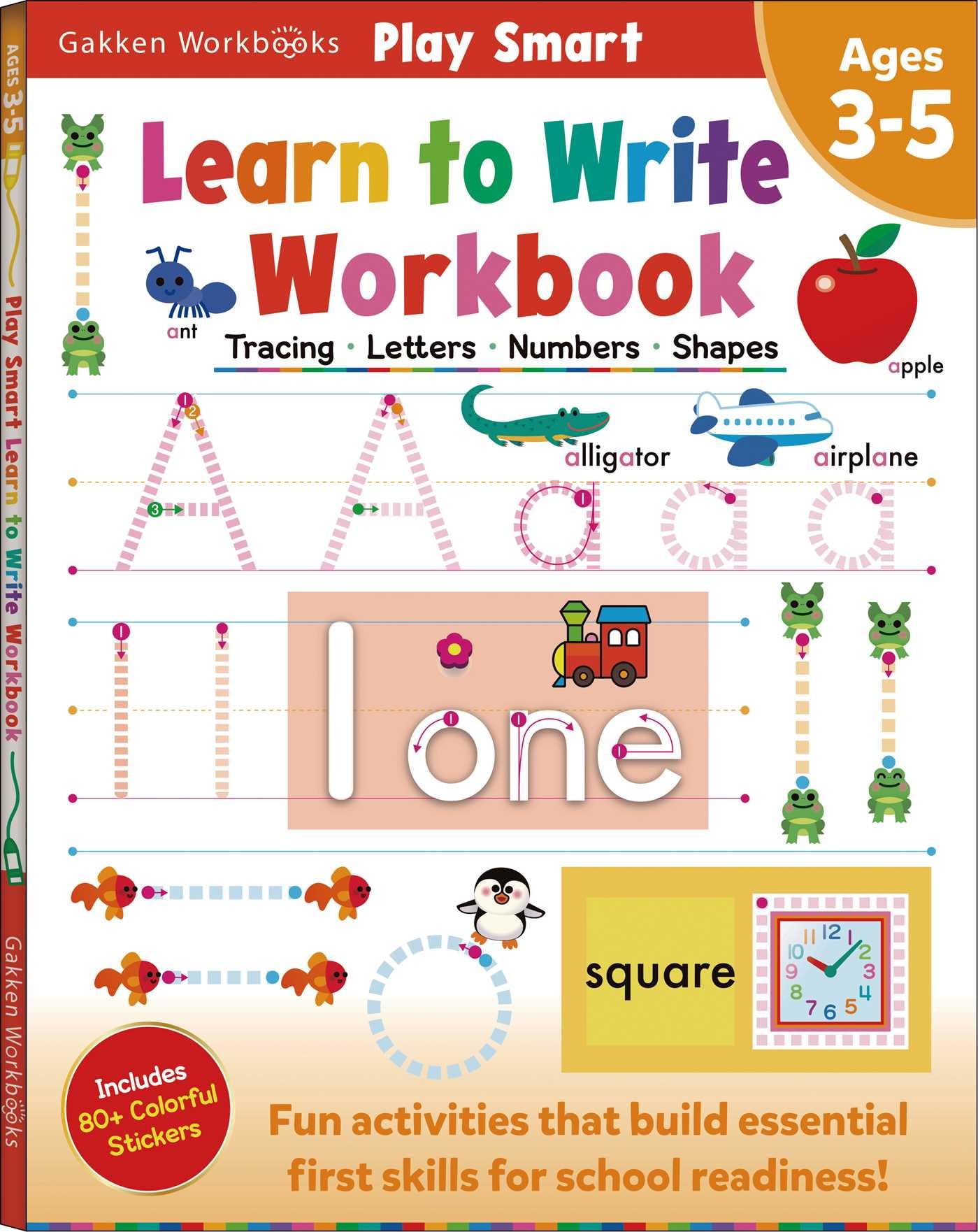 Play Smart Learn to Write Workbook: Ages 3-5: Tracing, Letters, Numbers, Shapes Non-fiction