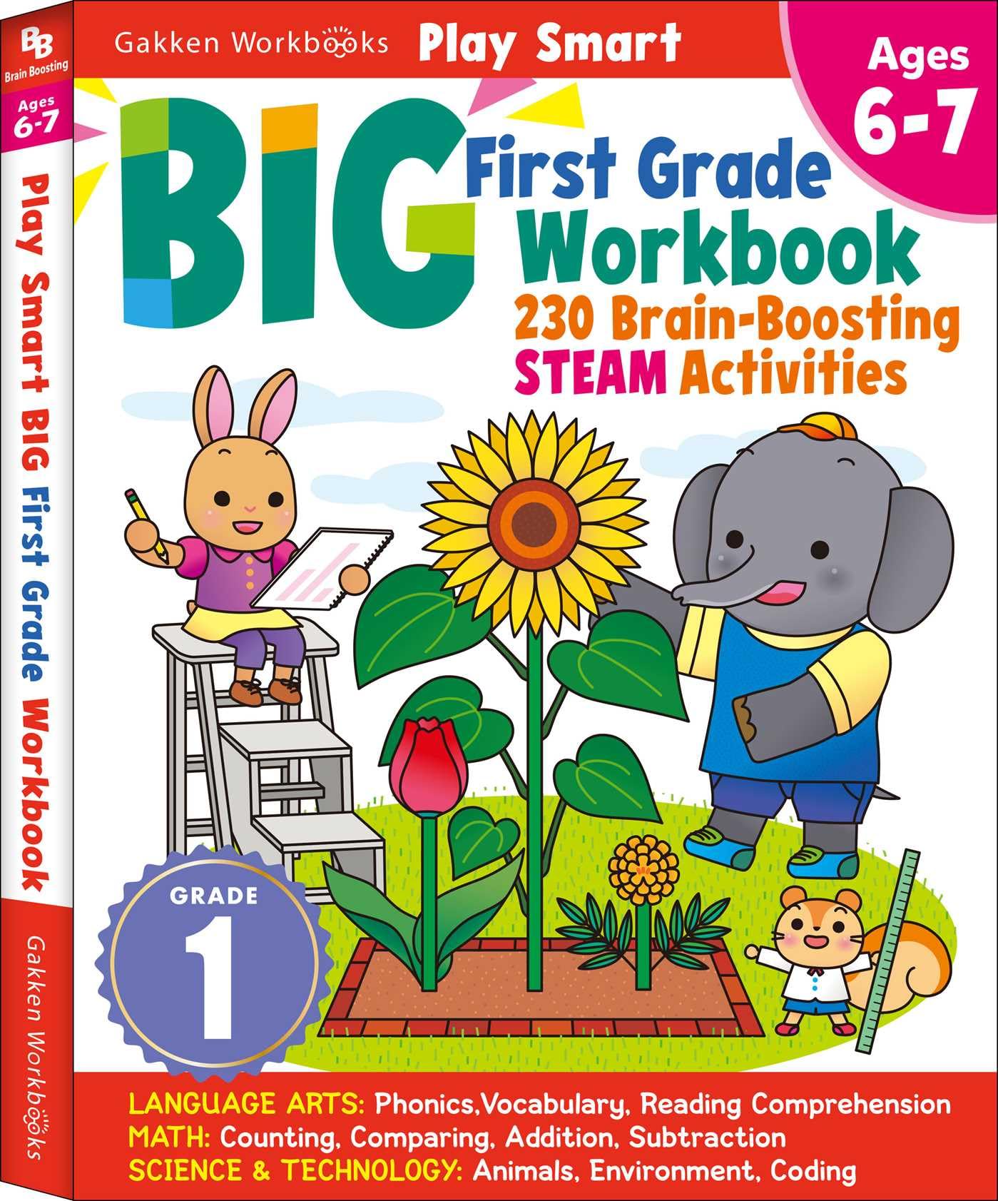Play Smart BIG First Grade Workbook: 256 pages, Ages 6 to 7 Non-fiction