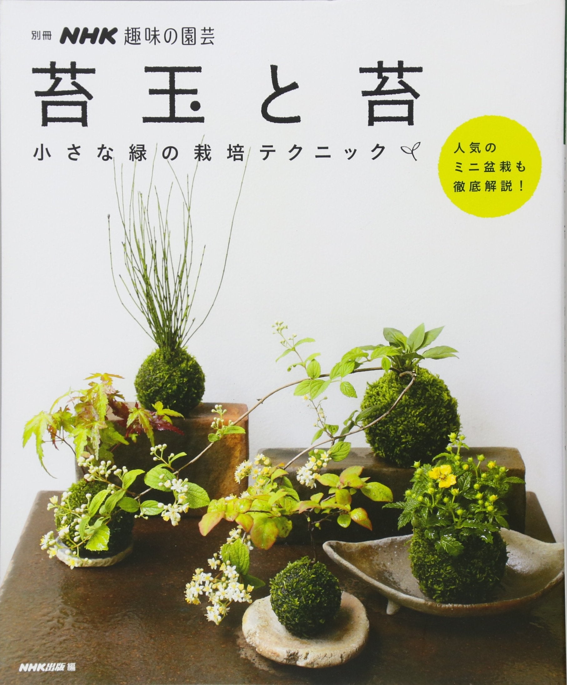 Kokedama to koke : chiisana midori no saibai tekunikku ninki no mini bonsai mo tettei kaisetsu Books