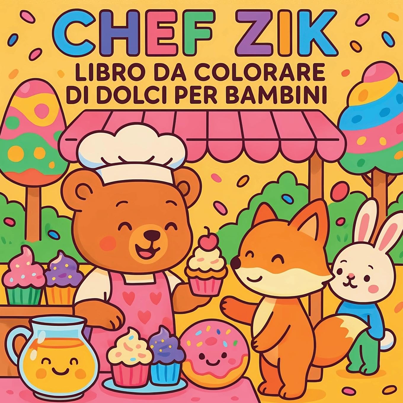 Chef Zik - Libro da colorare di dolcetti per bambini Tiptoi & Games