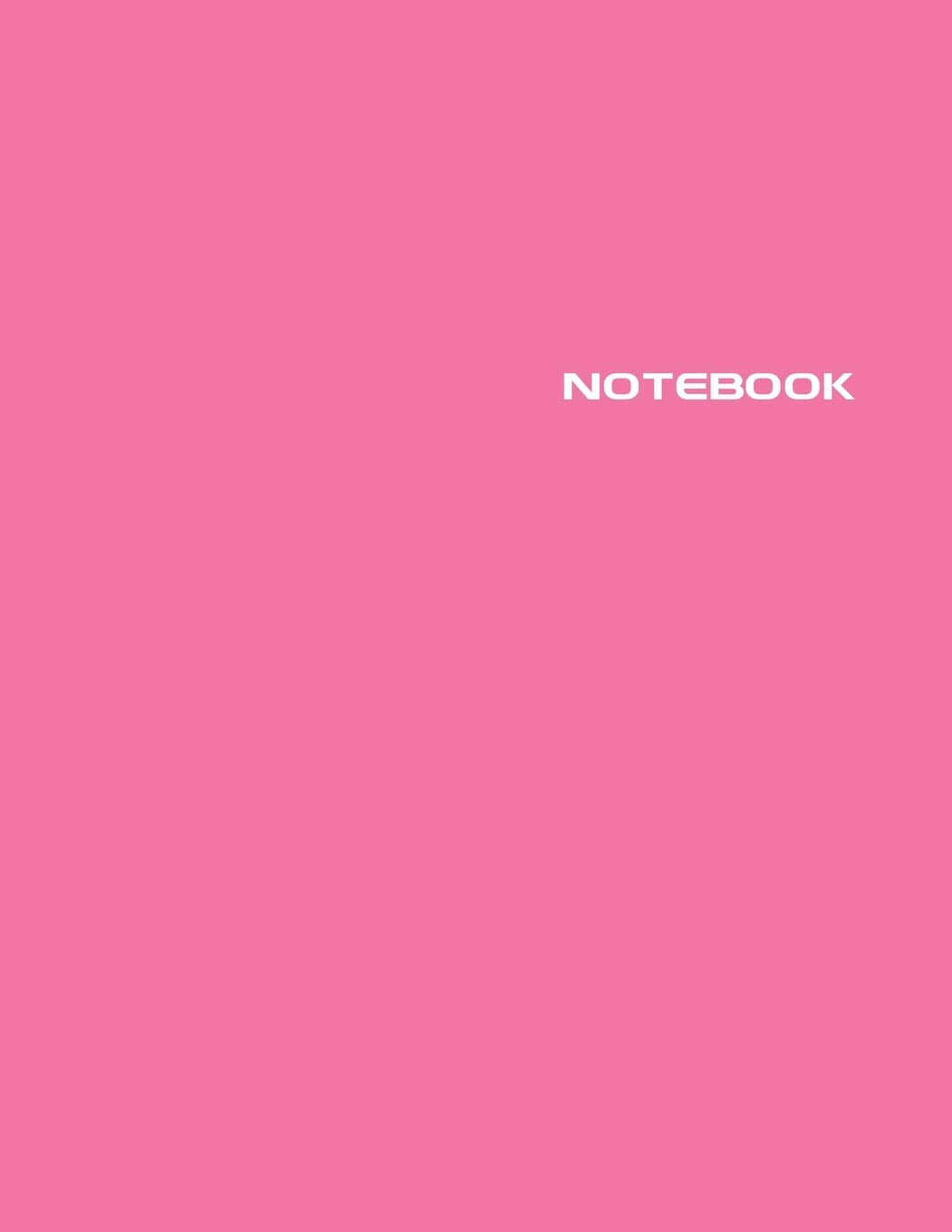Notebook: Lined Journal - Stylish Candy Pink with Floral Interior Theme - 120 Pages - Large 8.5 x 11 inches - Composition Book P Business, Finance & Career