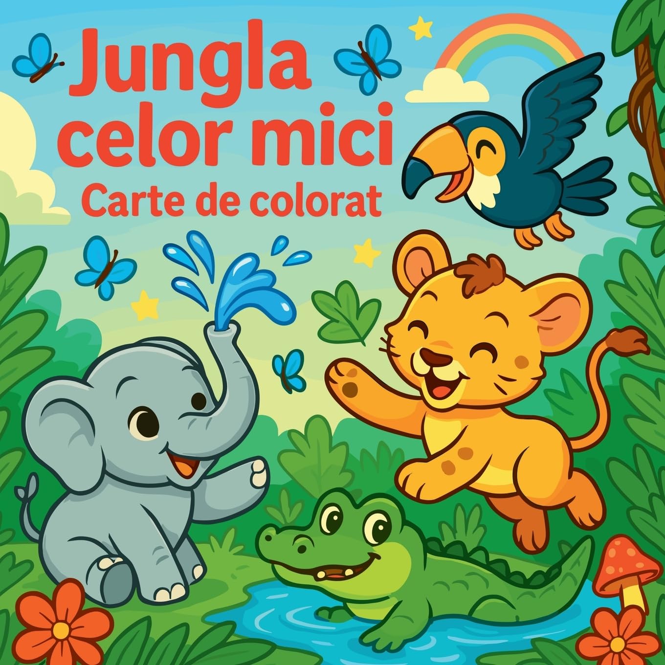 Jungla celor mici - carte de colorat Tiptoi & Games