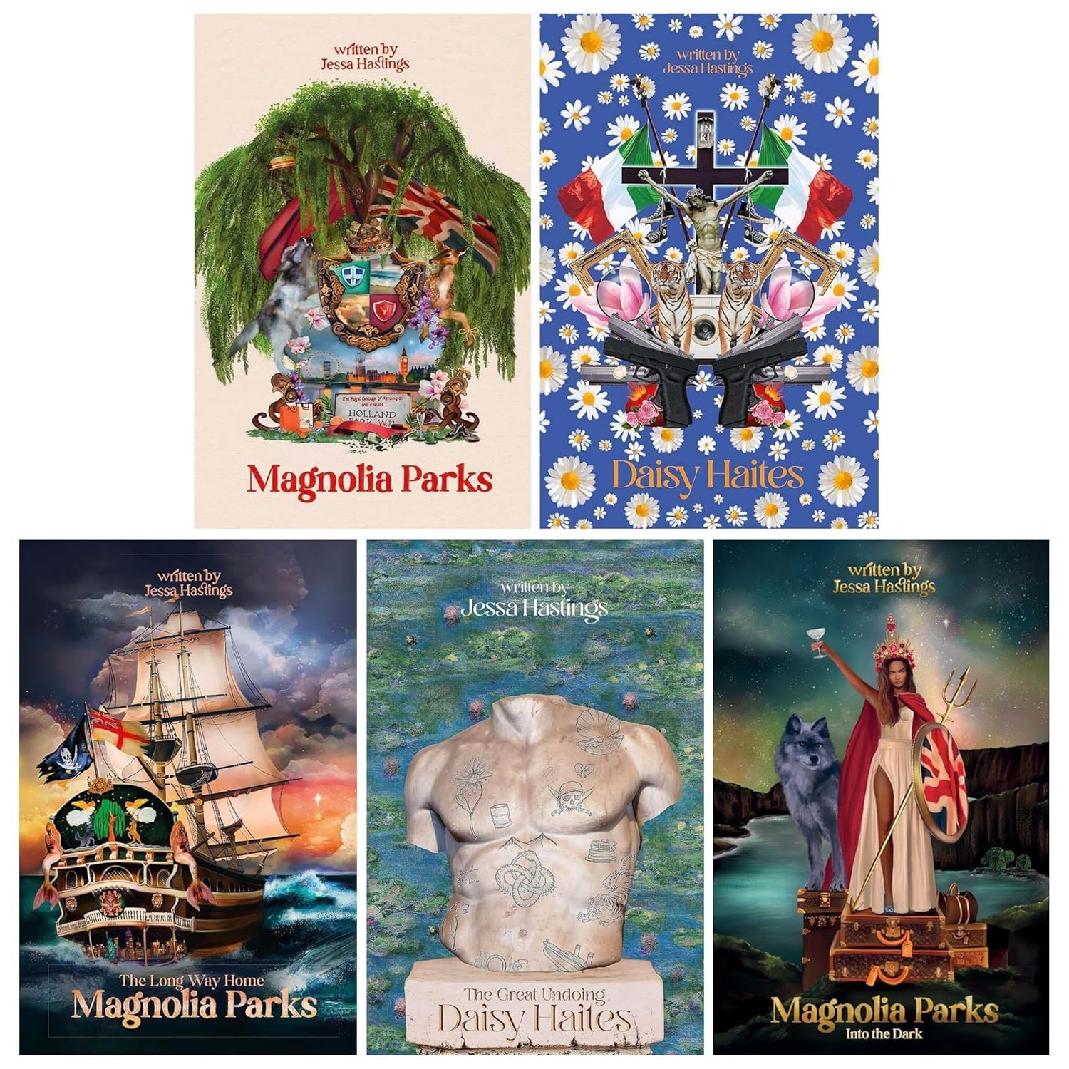 Magnolia Parks Universe Series 5 Books Collection Set (Original Cover Collection) (Magnolia Parks, The Long Way Home, Into the Dark, Daisy Haites & The Great Undoing) Contemporary Romance