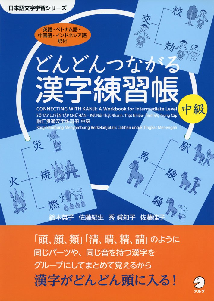 どんどんつながる漢字練習帳 中級 (日本語文字学習シリーズ) Books