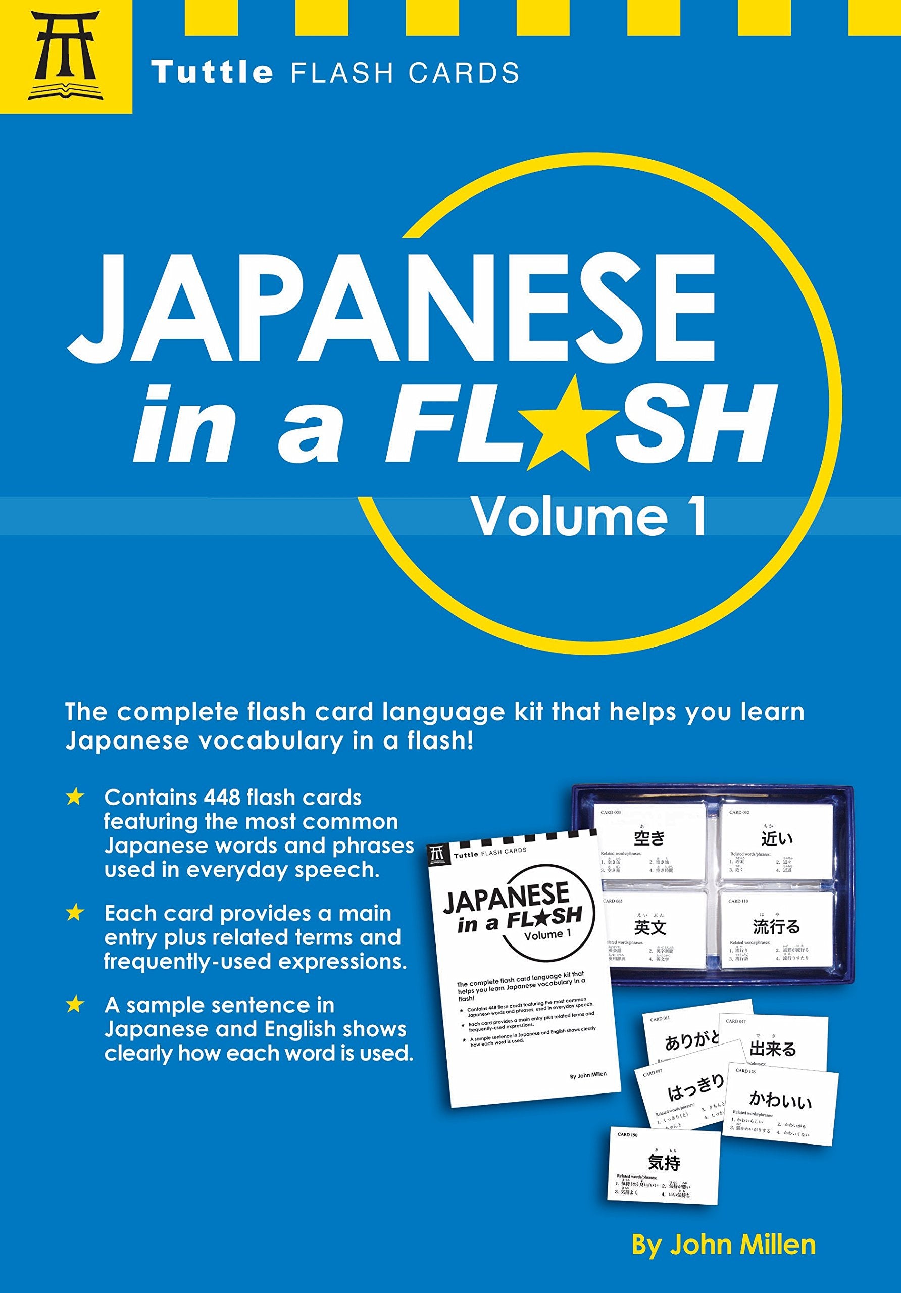 Japanese in a Flash Kit Volume 1 (Tuttle Flash Cards) Foreign Languages ​​& Dictionaries