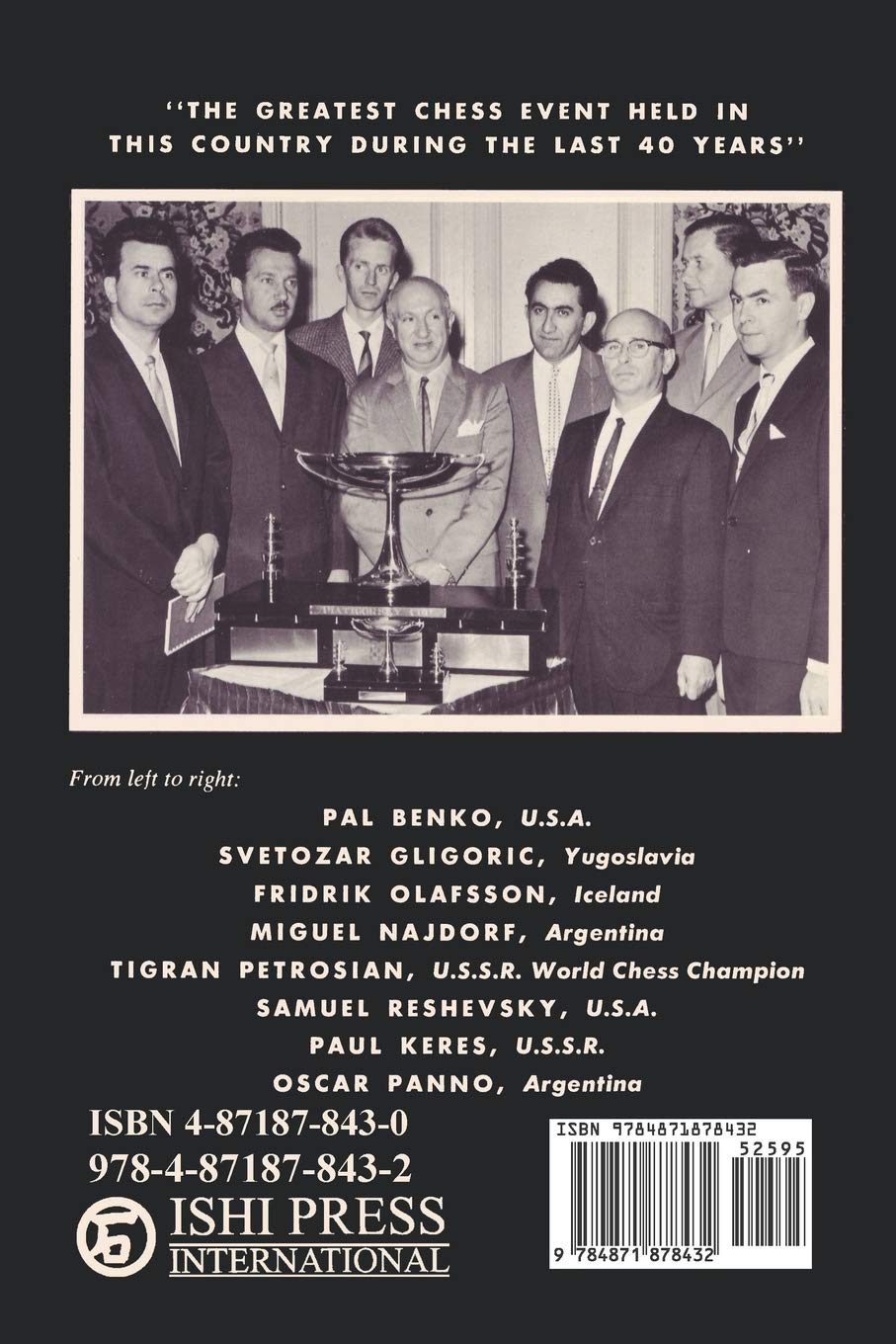 First Piatigorsky Cup International Grandmaster Chess Tournament Held in Los Angeles, California July 1963 Health, Nutrition & Fitness