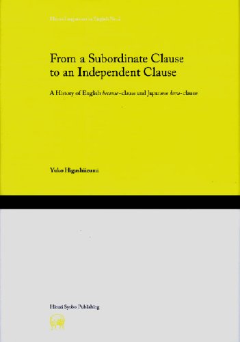 From a Subordinate Clause to an Independent Clause (Hituzi Linguistics in English) Books