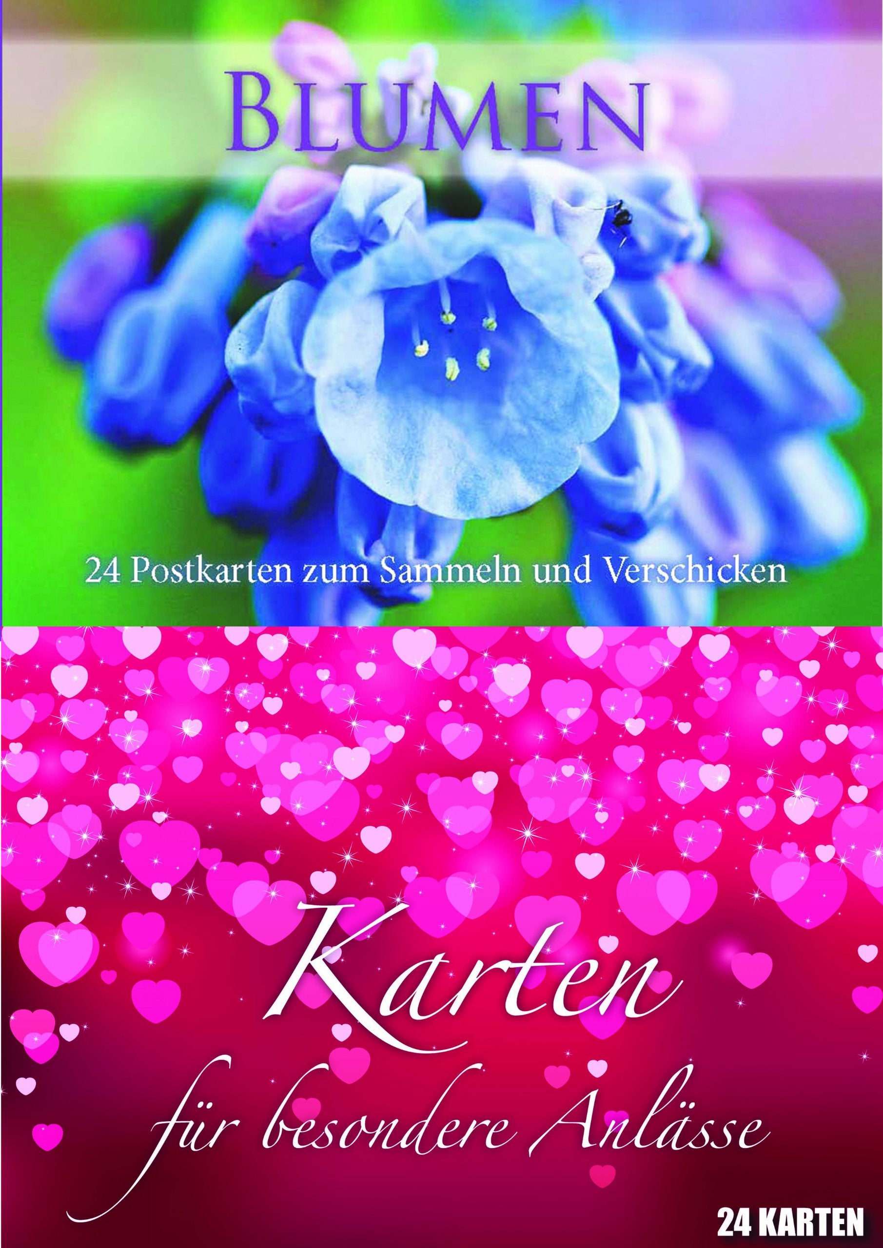 Postkartenbuch Blumen/besonderere Anlässe: 24 Postkarten zum Sammeln und Verschicken / 24 Karten Books