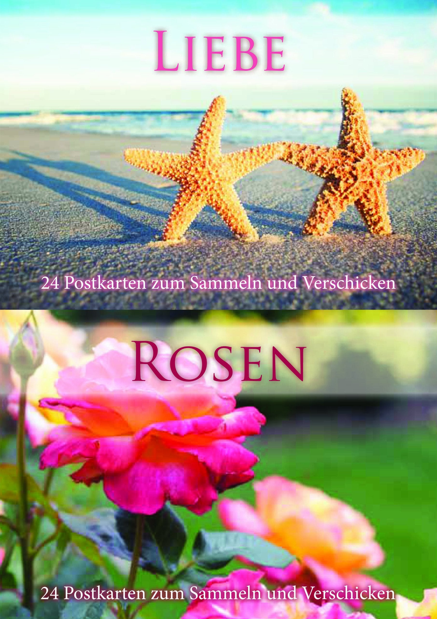 Liebe / Rosen, Postkartenbuch: 2 x 24 Postkarten zum Sammeln und Verschicken Books