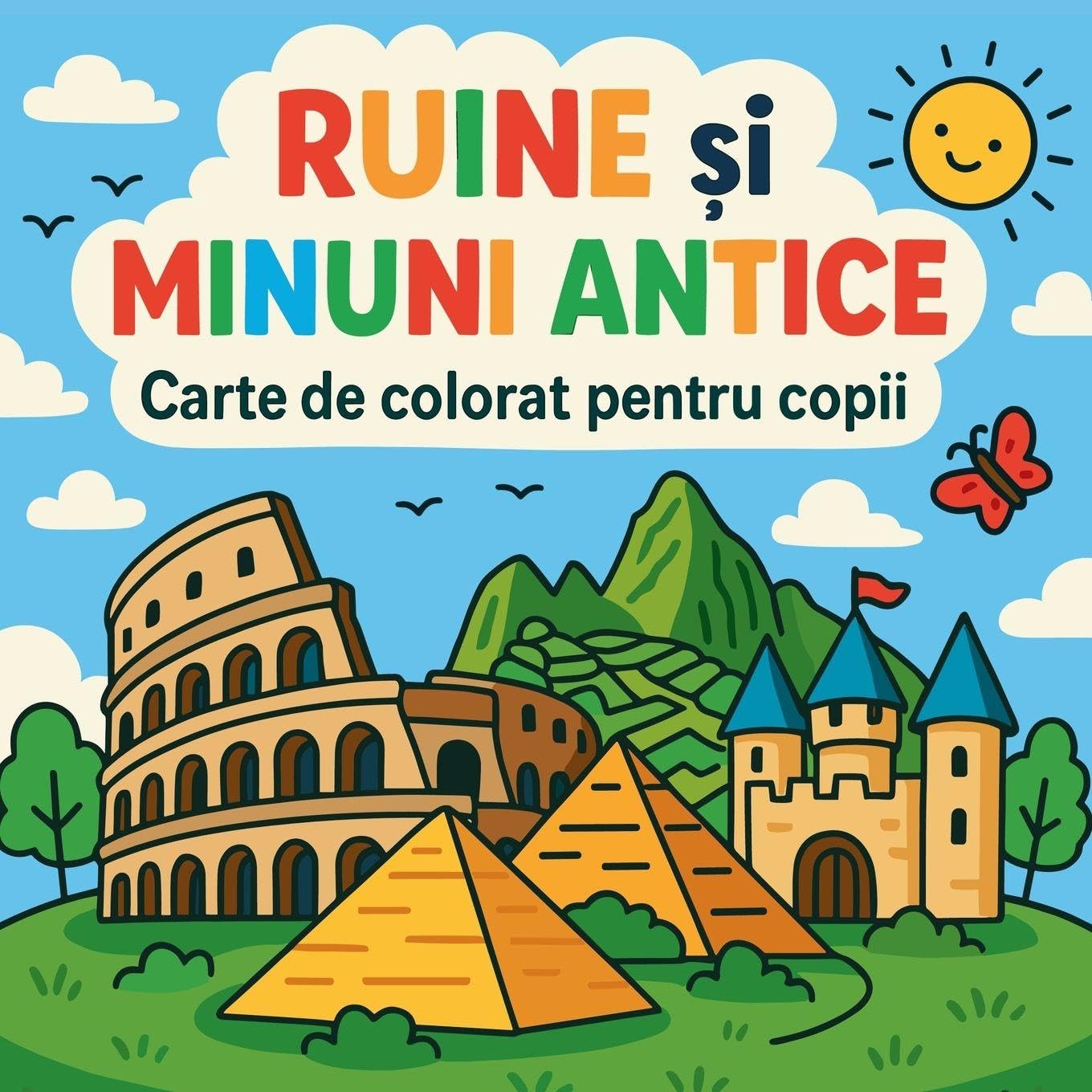 Ruine ¿i Minuni Antice - Carte de colorat pentru copii Tiptoi & Games