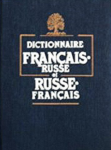 Dictionnaire Francais-Russe et Russe-Francais book