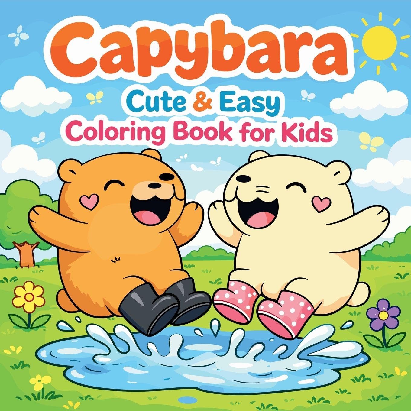 Capybara - Cute & Easy Coloring Book for Kids Tiptoi & Games