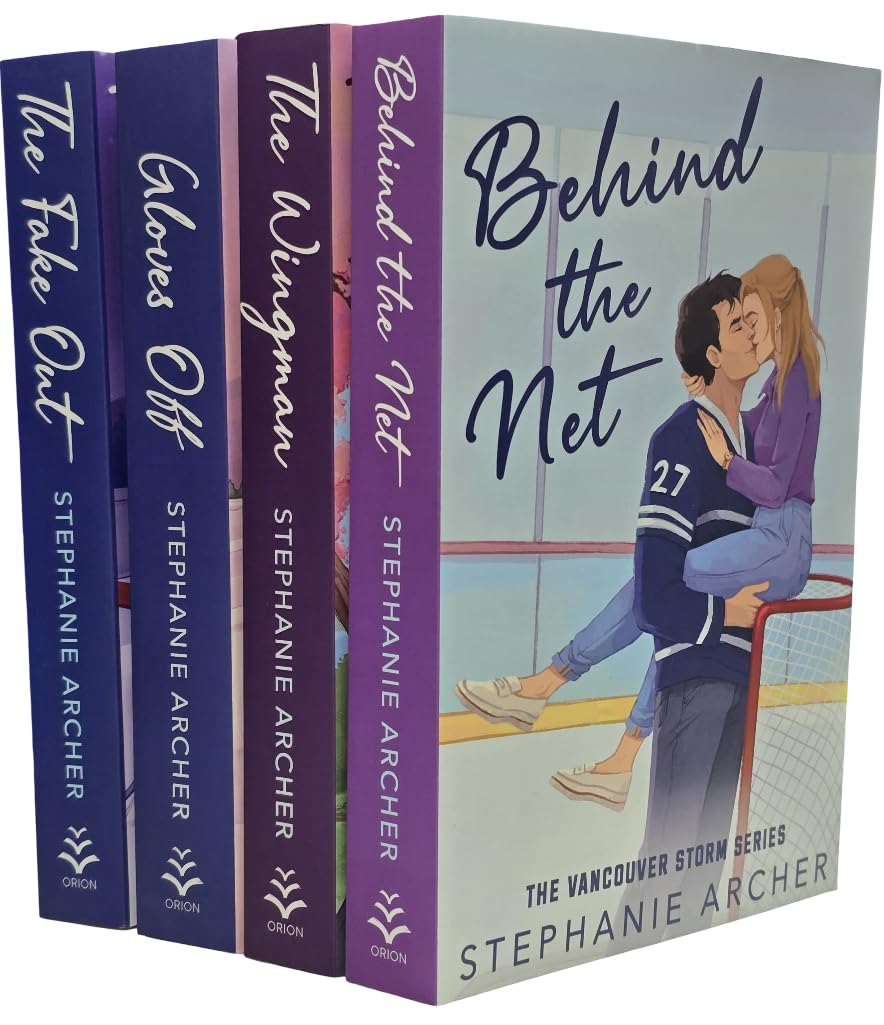 Vancouver Storm Series by Stephanie Archer 4 Books Collection Set (Behind The Net, The Fake Out, The Wingman & Gloves Off) Sports Romance