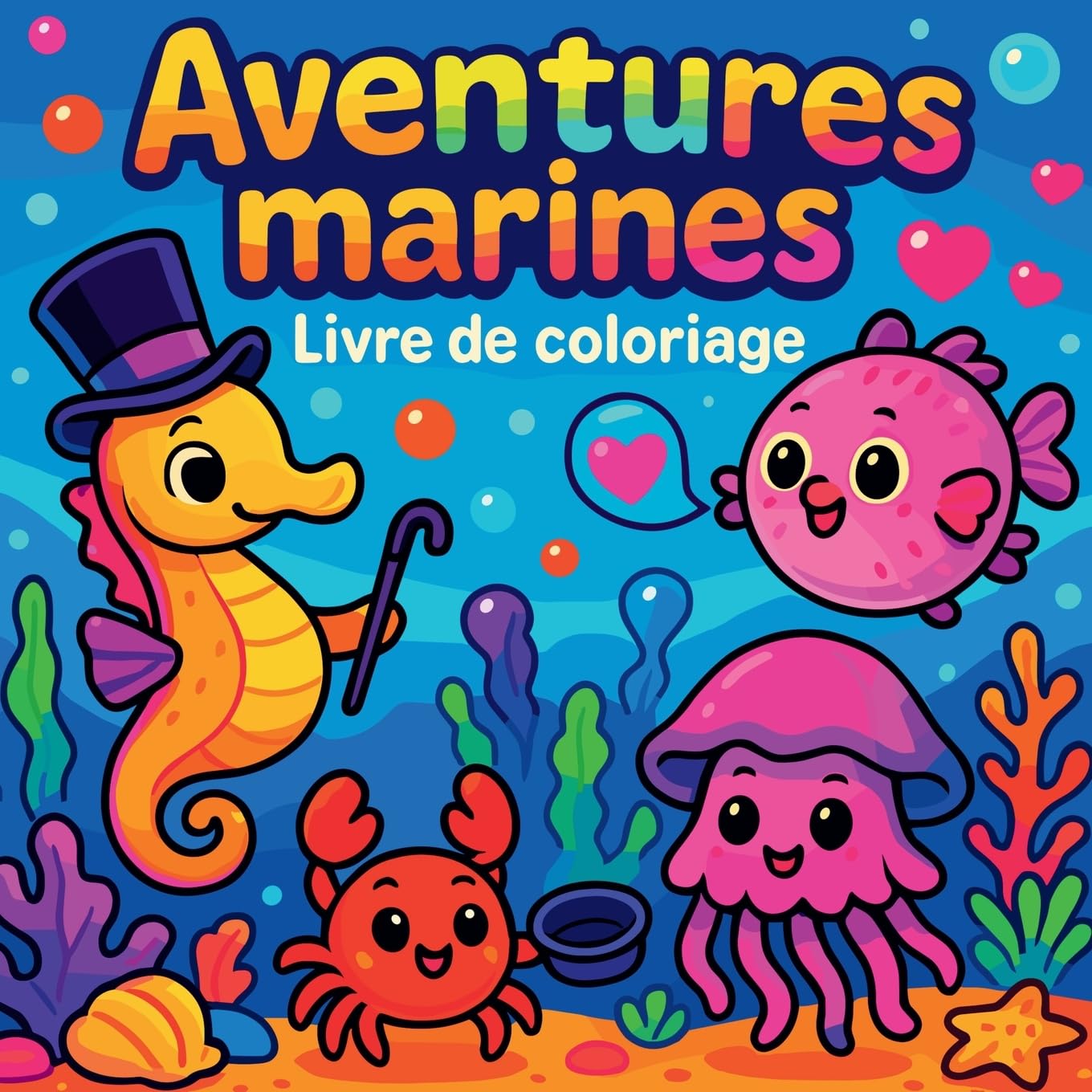 Aventures marines - Livre de coloriage Non-fiction