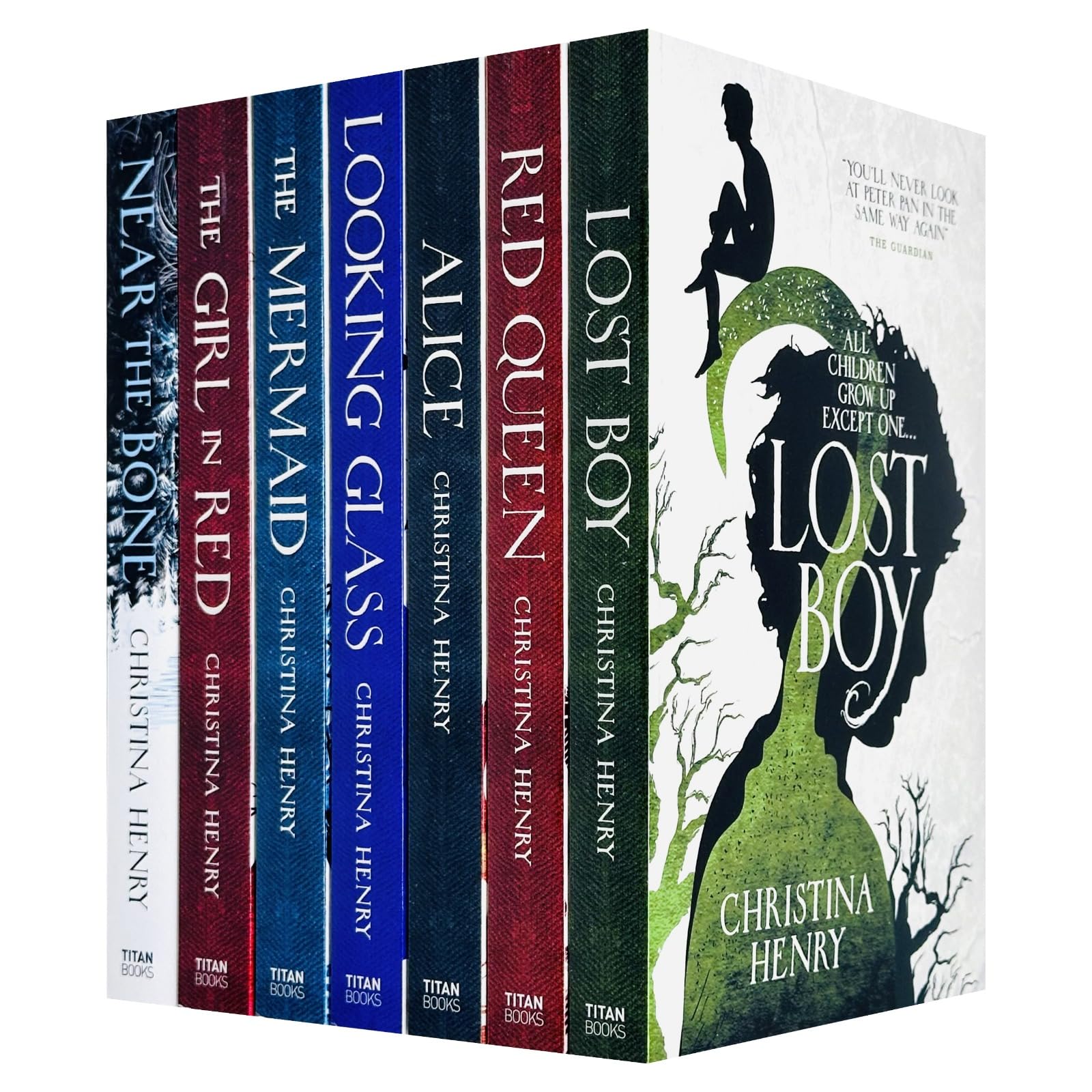 Christina Henry 7 Books Collection Set (Alice, Red Queen, Looking Glass, Lost Boy, The Mermaid, The Girl in Red & Near the Bone) Urban Fantasy
