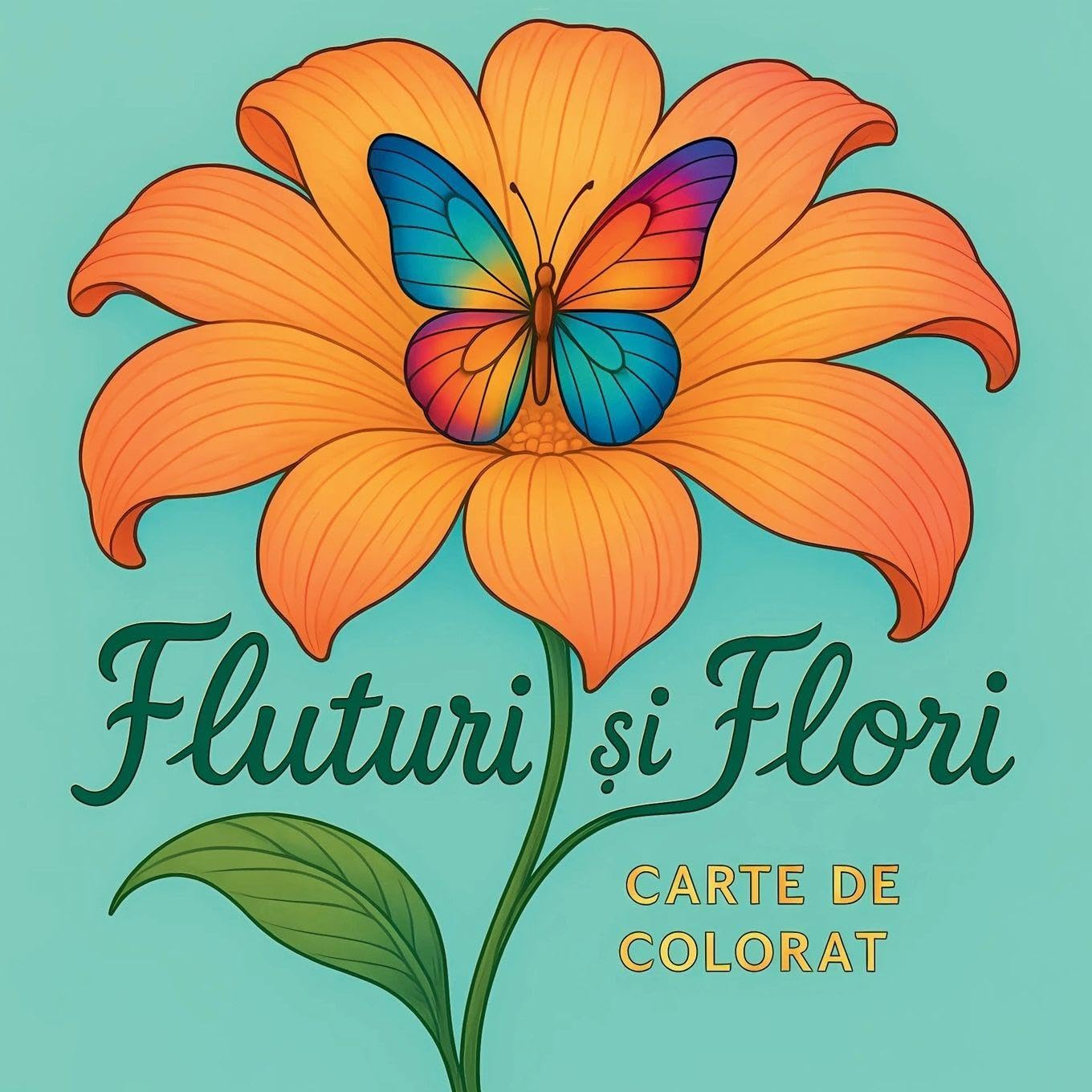 Fluturi ¿i flori - Carte de colorat Hobbies & Crafts