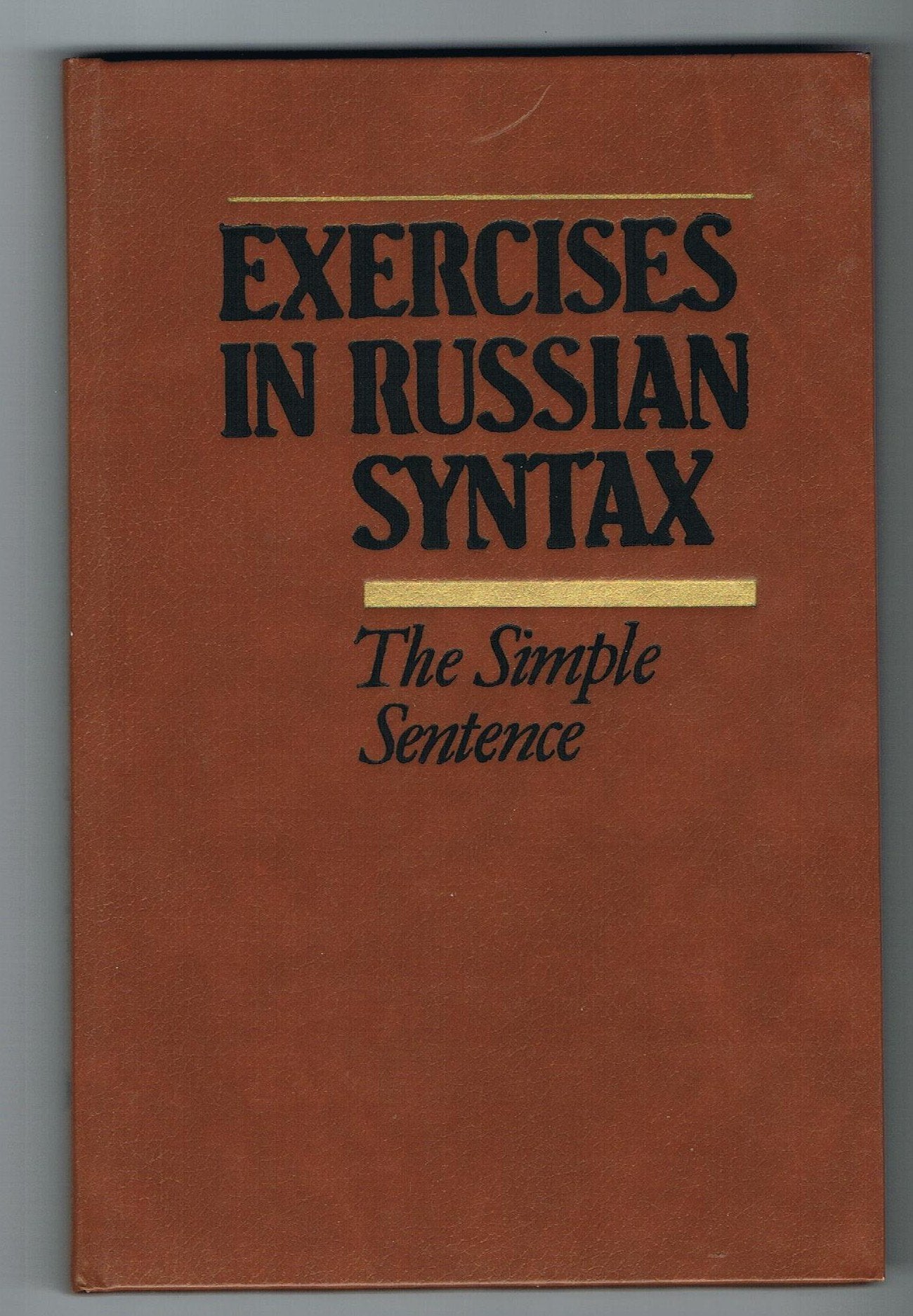 Product Image: Exercises in Russian Syntax : The Complex Sentence