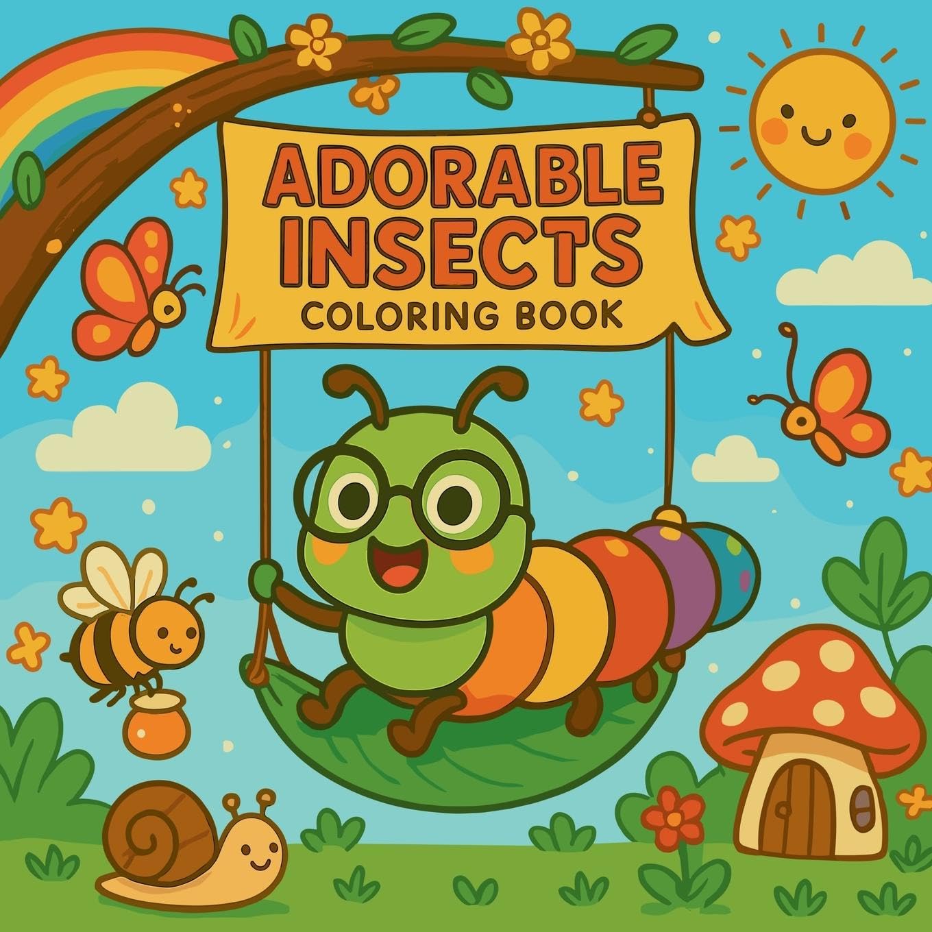 Adorable Insects - Coloring Book for Kids Tiptoi & Games