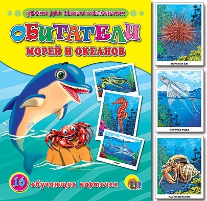 Obitateli morey i okeanov. Obuchayuschie kartochki Books