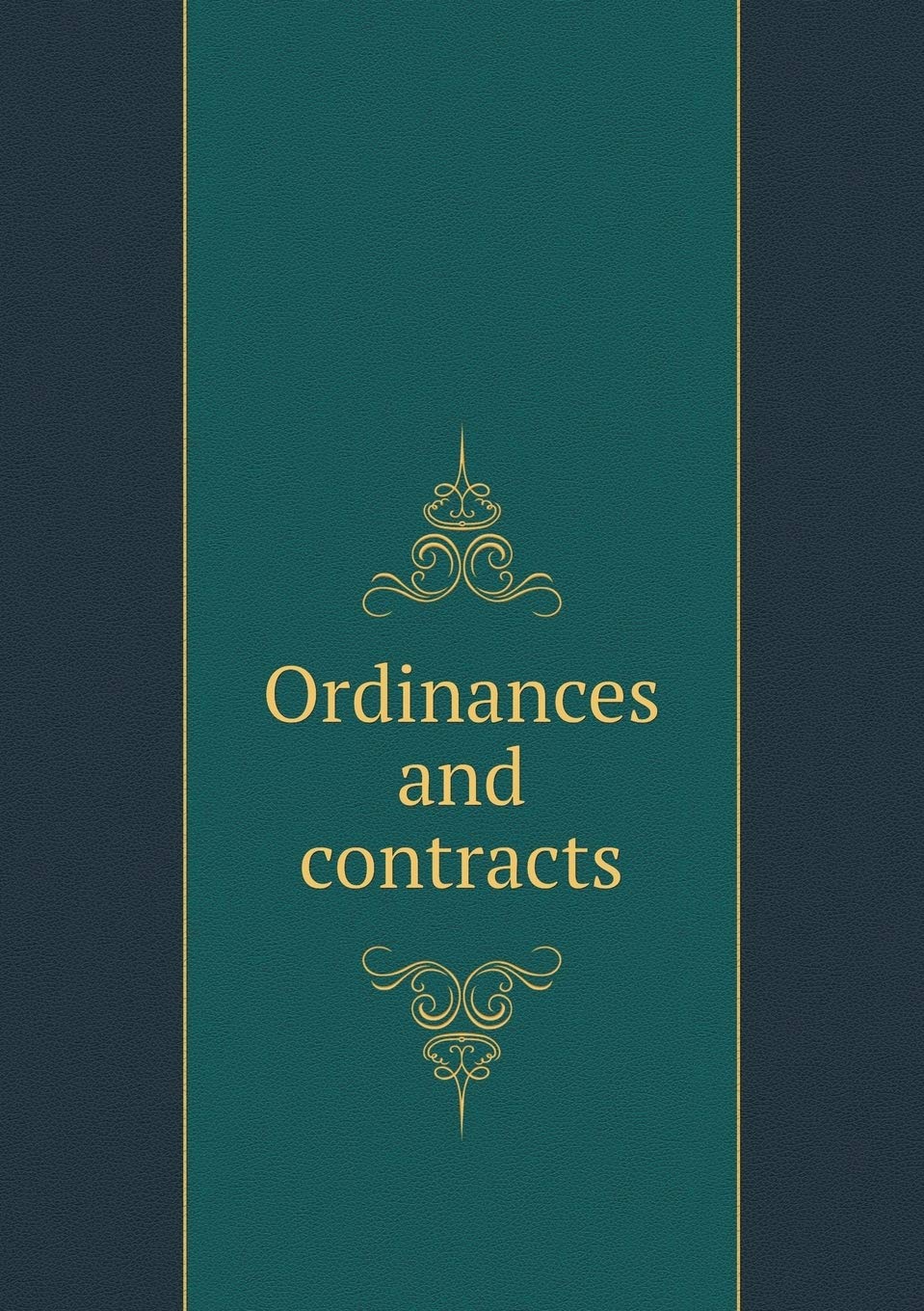 Product Image: Ordinances and contracts