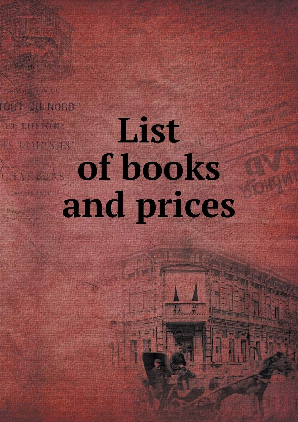 List of books and prices Books