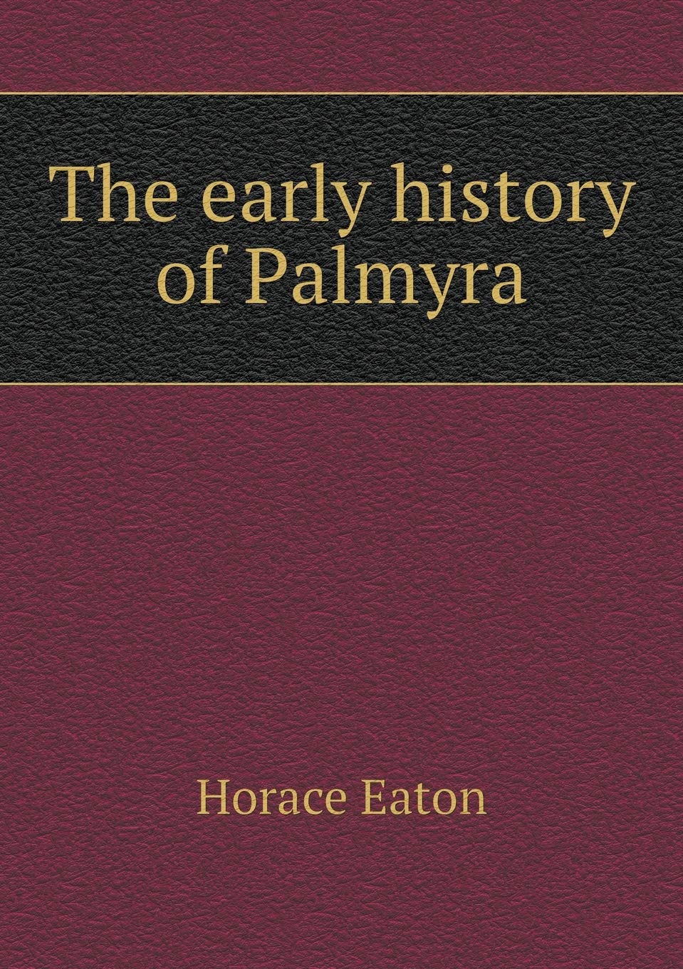 The early history of Palmyra Books