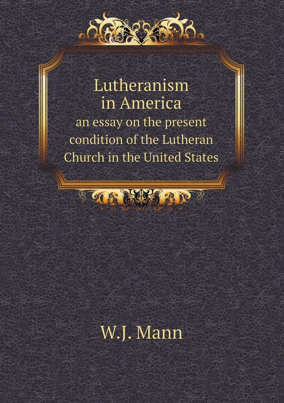 Lutheranism in America an essay on the present condition of the Lutheran Church in the United States Books