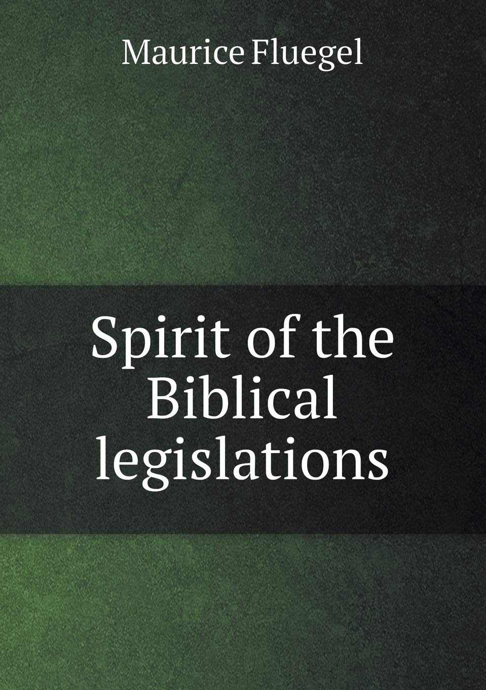 Spirit of the Biblical legislations Contemporary literature