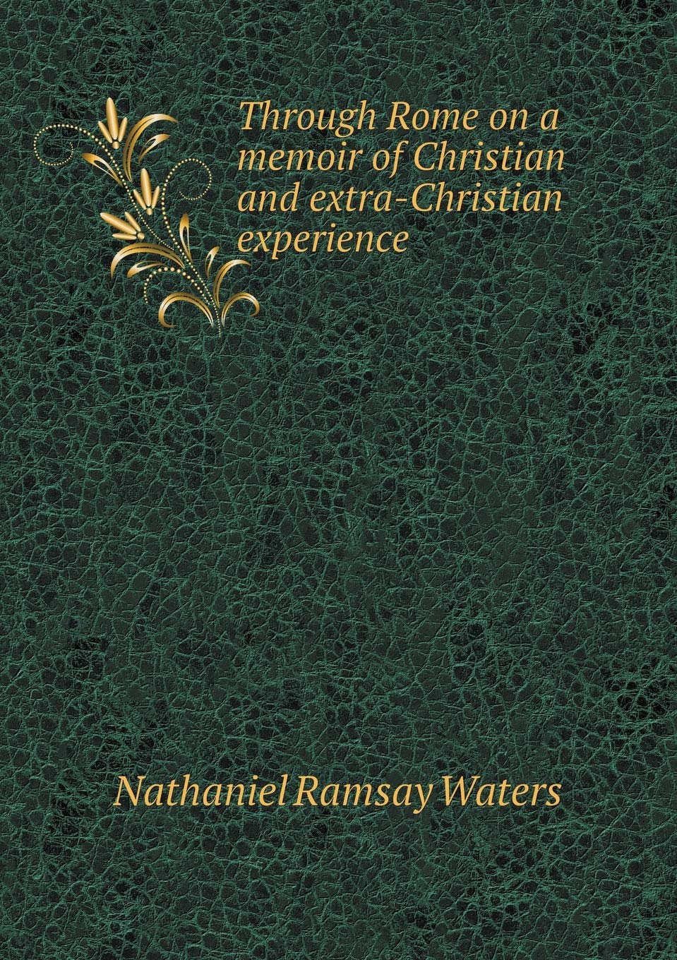 Through Rome on a memoir of Christian and extra-Christian experience Books