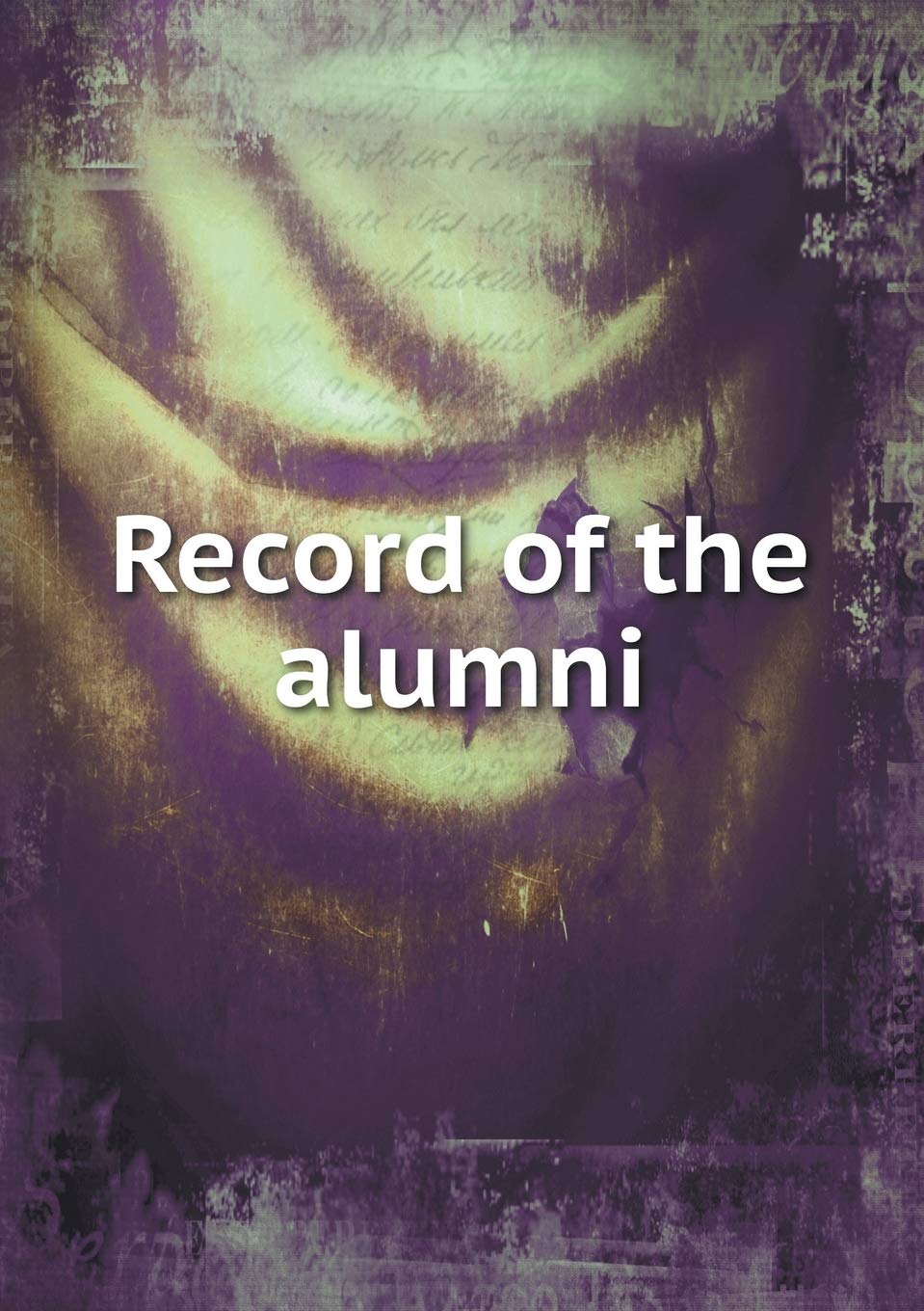 Record of the alumni Books