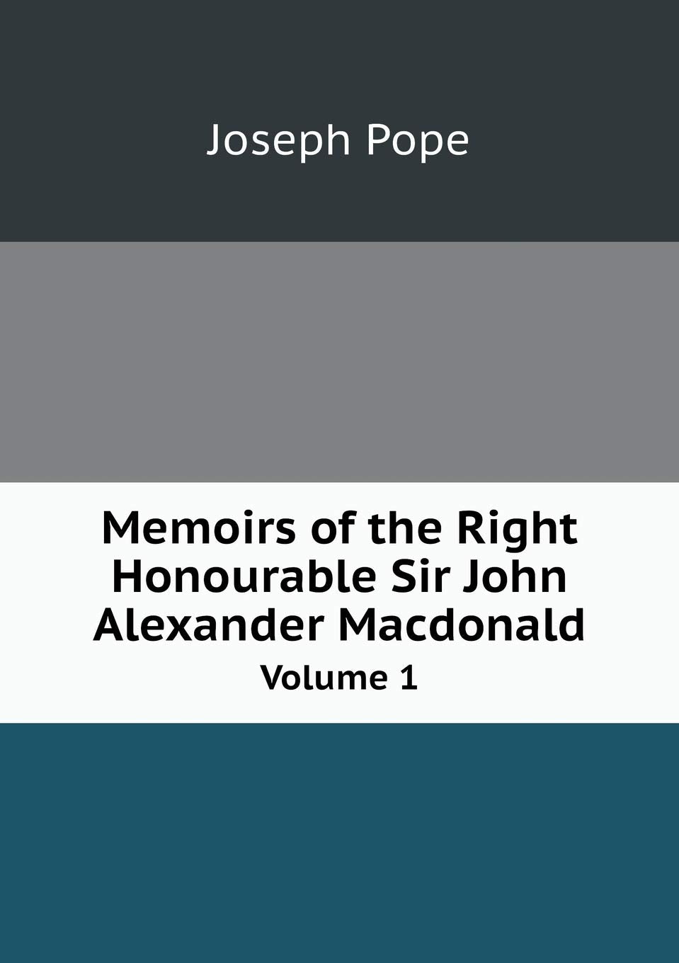 Memoirs of the Right Honourable Sir John Alexander Macdonald Volume 1 Science