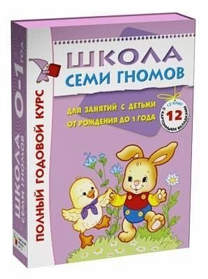 Shkola Semi Gnomov 0-1 god. Polnyj godovoj kurs (12 knig s kartonnoj vkladkoj) book