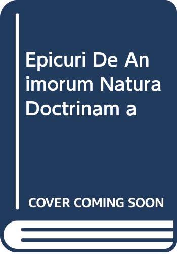 Product Image: Epicuri De Animorum Natura Doctrinam a