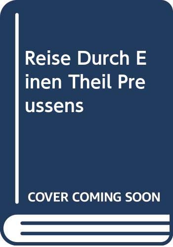 Reise durch einen Theil Preussens Books
