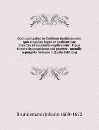 Commentarius in Codicem Justinianeum Qu Books