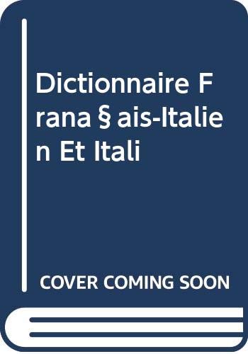 Dictionnaire Franã§ais-Italien Et Itali Books