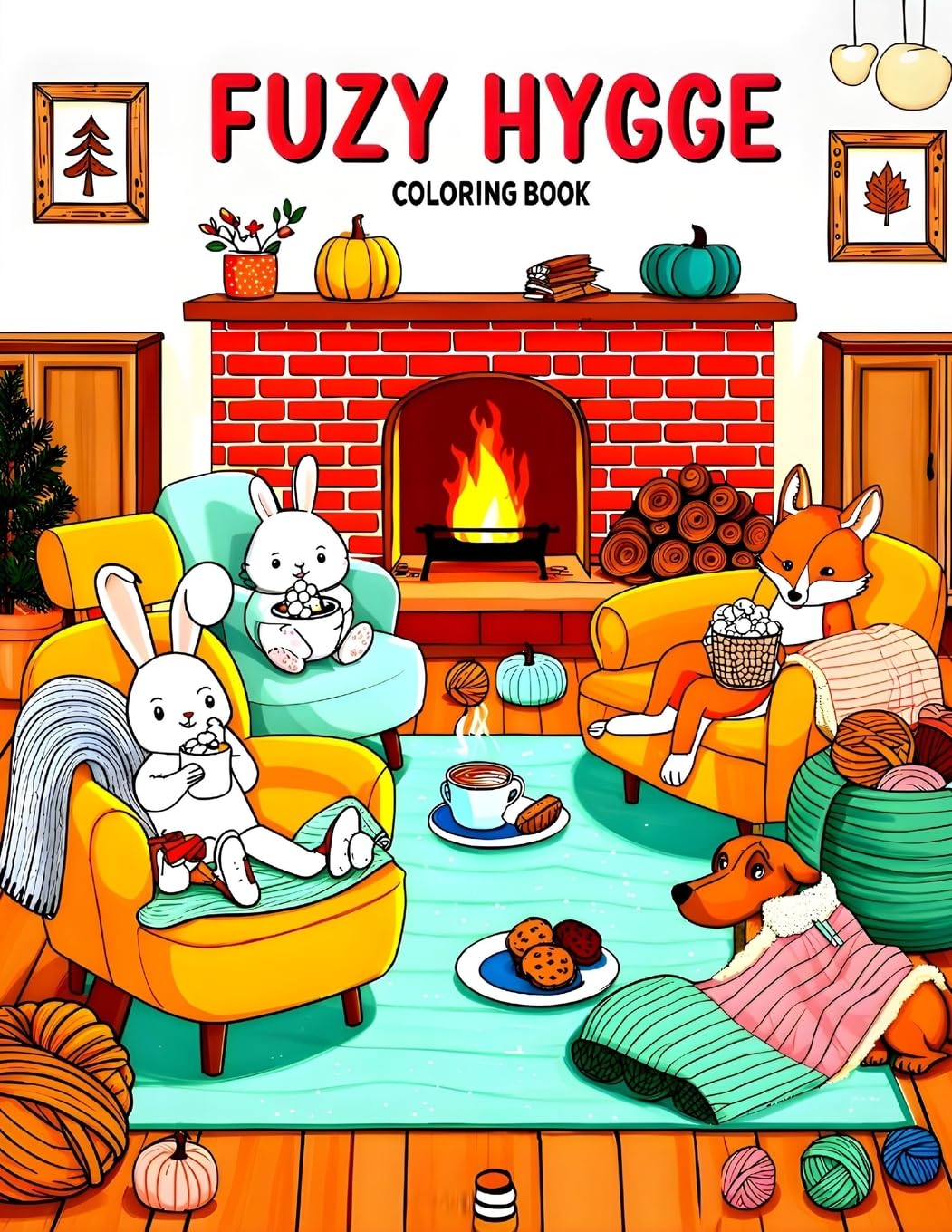 Fuzzy Hygge Coloring Book: A Dreamland Voyage Non-fiction