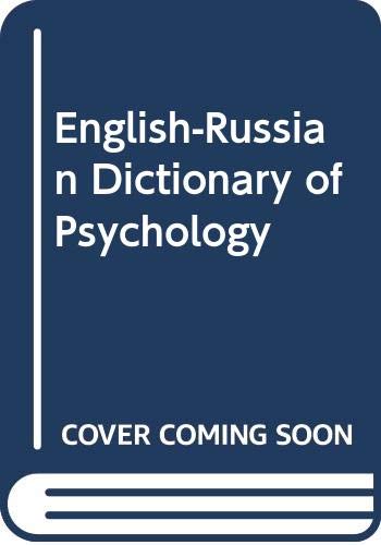 English-Russian Dictionary of Psychology book