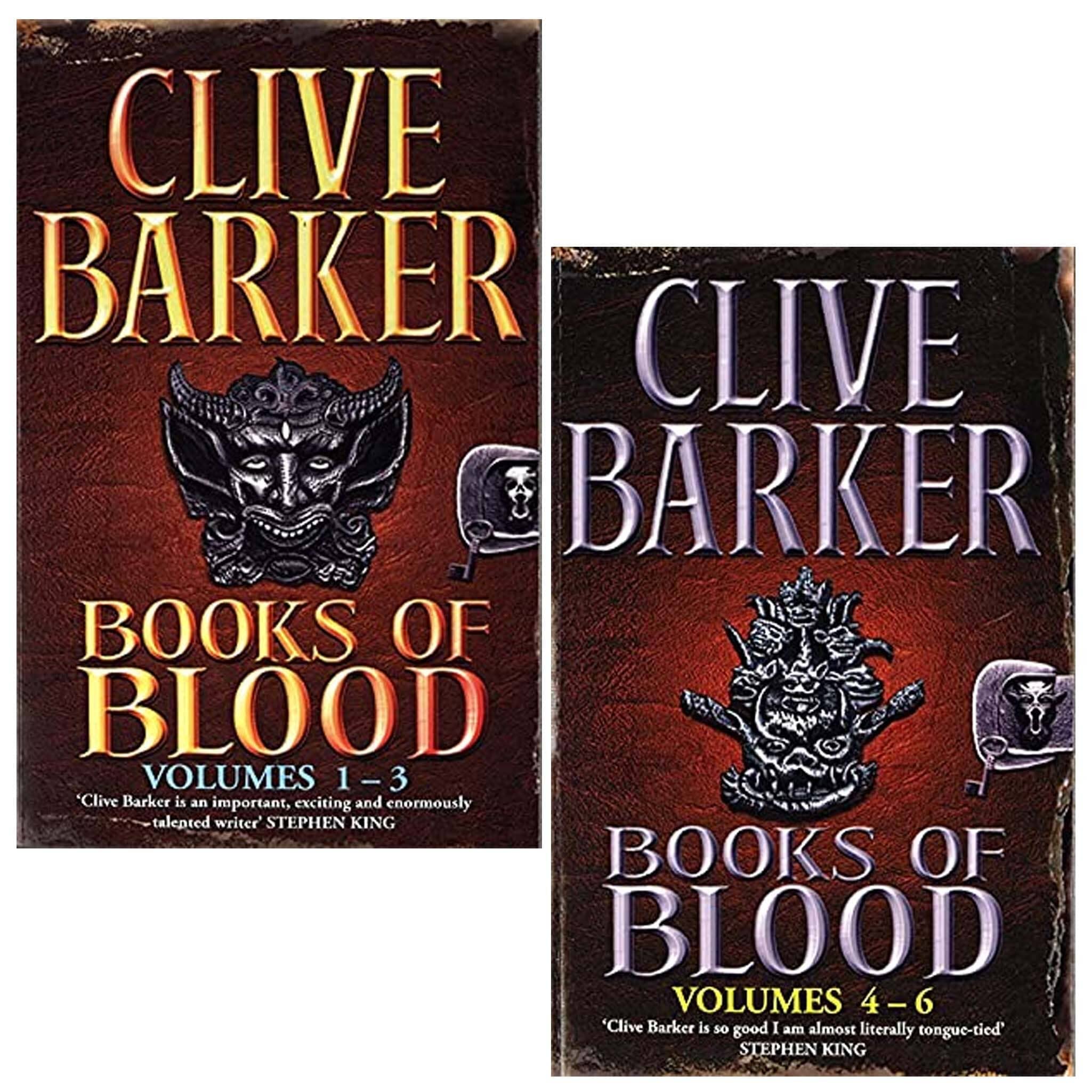 Books Of Blood Omnibus Vol (1-3) & (4-6) Collection 2 Books Set By Clive Barker - Clive Barker Fantasy & Sci-Fi