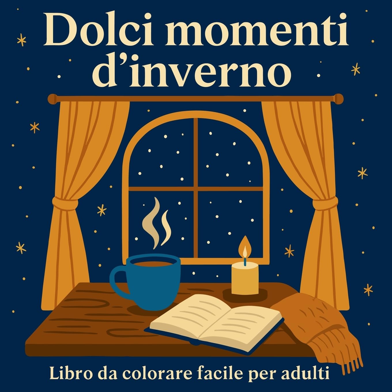 Dolci momenti d'inverno - Libro da colorare facile per adulti Lifestyle