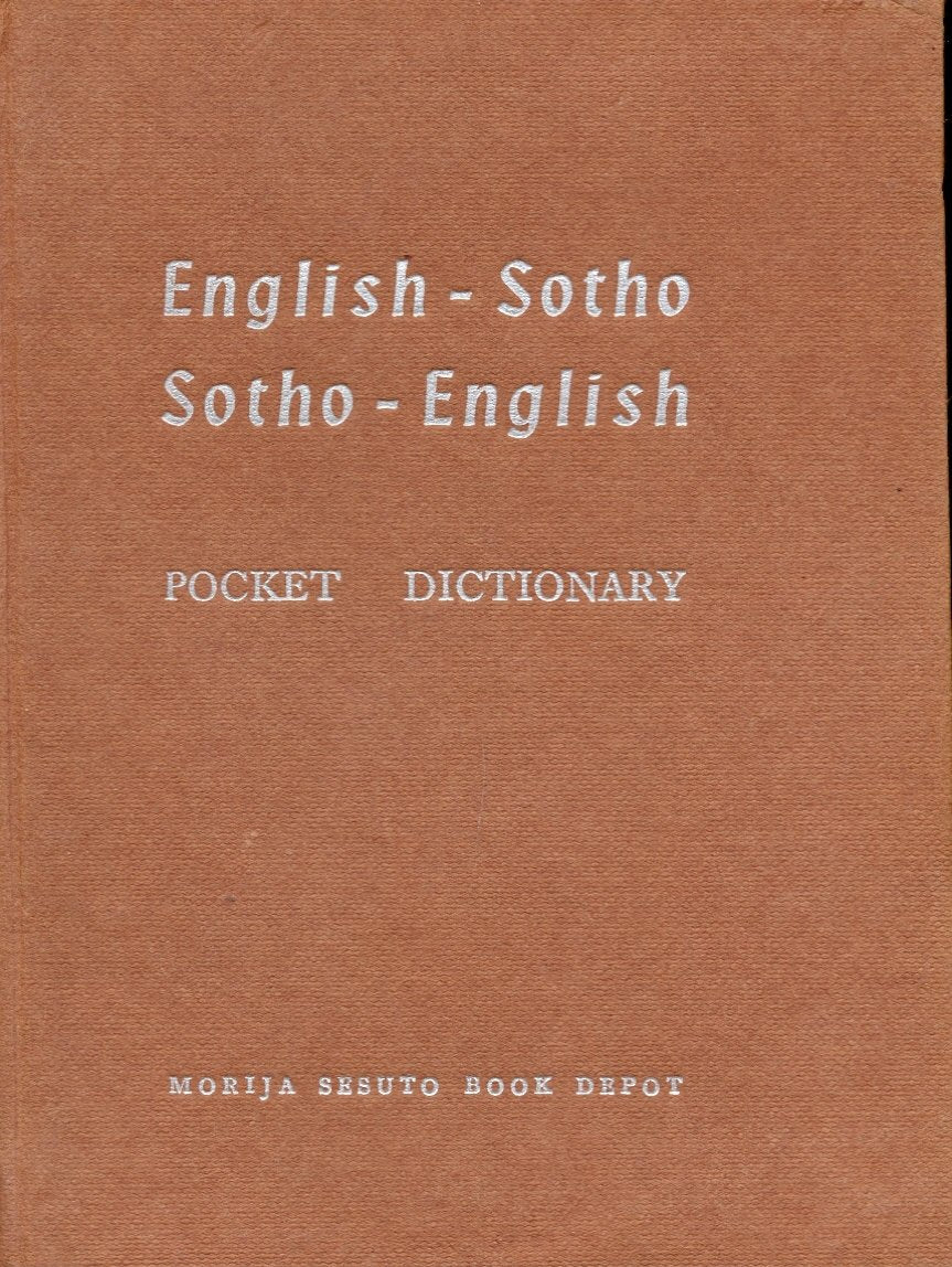 English-Sotho & Sotho-English Pocket Dictionary Books
