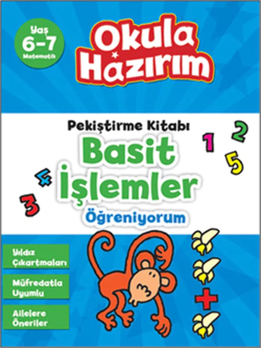 Okula Hazırım 8: Pekiştirme Kitabı Basit İşlemler Öğreniyorum: 100'den Fazla Yıldız Çıkartması Fairy Tales & Legends