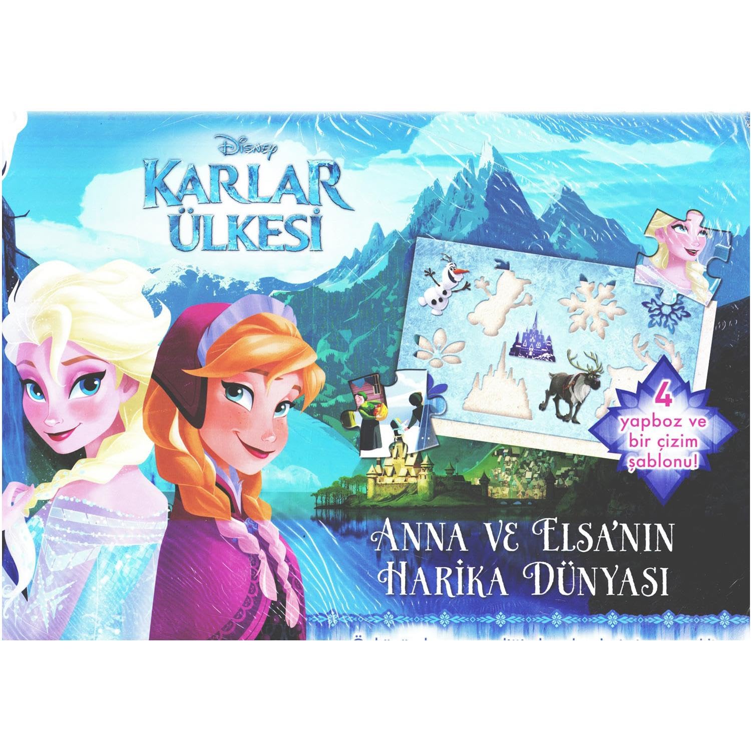 Disney Karlar Ülkesi - Anna ve Elsa'nın Harika Dünyası Yapboz Kitabı book