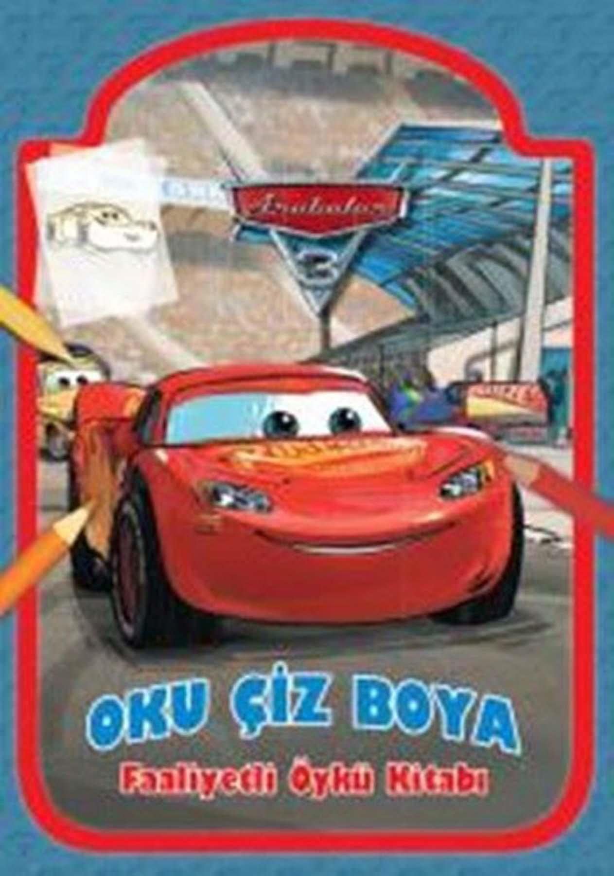 Arabalar 3 - Oku Çiz Boya: Faaliyetli Öykü Kitabı Contemporary literature