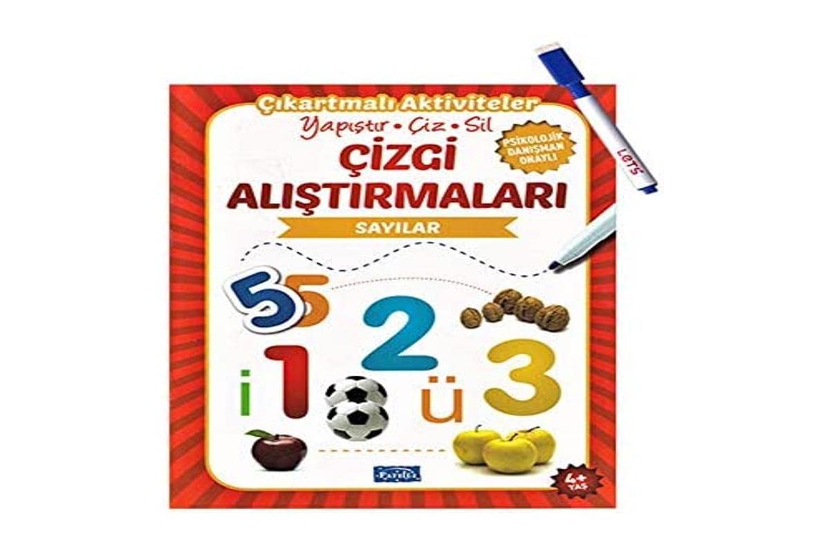 Çizgi Alıştırmaları - Sayılar: Yapıştır - Çiz - Sil Fairy Tales & Legends